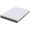 vidaXL Matelas Blanc et Gris 140 x 200 cm Ressort ensach&eacute;