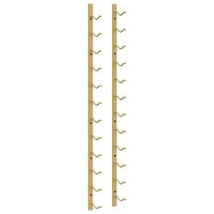 vidaXL Casier &agrave; vin mural pour 12 bouteilles Dor&eacute; Fer