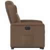 vidaXL Fauteuil inclinable &eacute;lectrique marron tissu