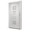 vidaXL Porte d'entr&eacute;e Blanc 108x208 cm PVC