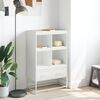 vidaXL Buffet haut blanc 68x39x111,5 cm acier