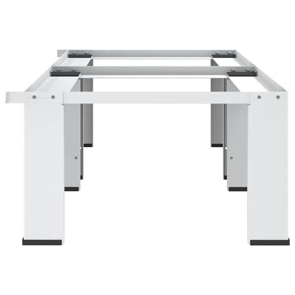 vidaXL Socle double pour lave-linge et s&egrave;che-linge Blanc