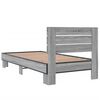 vidaXL Cadre de lit sans matelas sonoma gris 90x190 cm