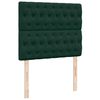 vidaXL Cadre de lit ottoman avec matelas vert fonc&eacute; 120x200 cm velours