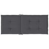 vidaXL Coussins de chaise de jardin &agrave; dossier haut lot de 2 anthracite