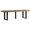 vidaXL Banc 160 cm bois de r&eacute;cup&eacute;ration massif et acier