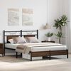 vidaXL Cadre de lit sans matelas chêne marron 137x190 cm