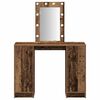 vidaXL Table de Toilette Marron 102 x 33 x 135 cm Bois d'ingénierie