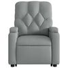 vidaXL Fauteuil inclinable Gris clair Tissu