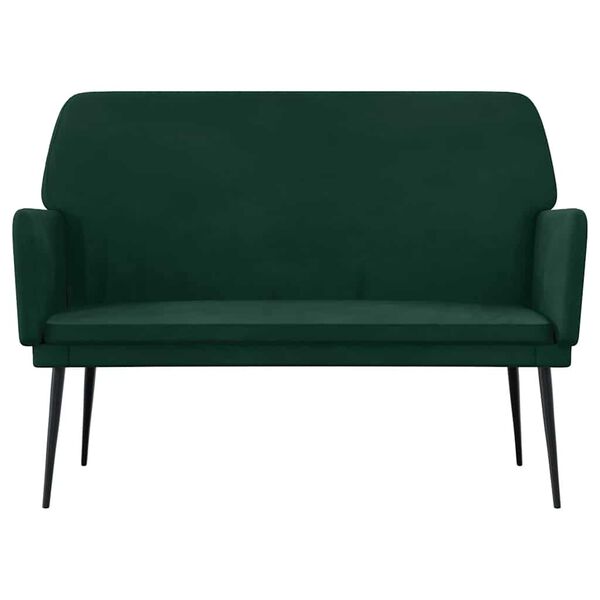 vidaXL Banc Vert fonc&eacute; 108x79x79 cm Velours