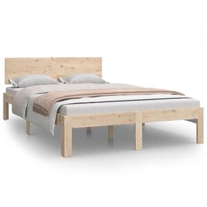 vidaXL Cadre de lit sans matelas bois de pin massif 120x200 cm