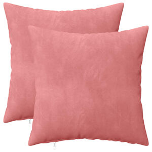 vidaXL Coussin avec oreiller HEERLEN 2 pi&egrave;ces Rose Velours