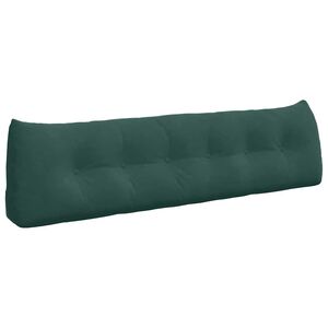 vidaXL Coussin de Dos Vert fonc&eacute; 180 x 24 x 50 cm Velours