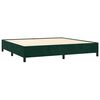 vidaXL Sommier &agrave; lattes de lit et matelas Vert fonc&eacute; 200x200cm Velours
