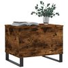 vidaXL Table basse Chêne fumé 60x44,5x45 cm Bois d'ingénierie