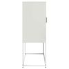 vidaXL Buffet haut blanc 68x39x107 cm acier