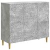 vidaXL Buffet Gris b&eacute;ton 89 x 34,5 x 80 cm Bois d'ing&eacute;nierie