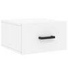 vidaXL Table de chevet murale blanc 35x35x20 cm