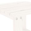 vidaXL Chaises longues lot de 2 avec table blanc bois massif de pin
