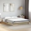 vidaXL Cadre de lit sans matelas ch&ecirc;ne sonoma 135x190 cm