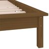 vidaXL Cadre de lit &agrave; LED sans matelas 100x200 cm bois massif