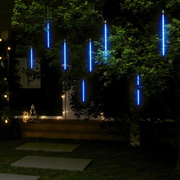 vidaXL Guirlandes lumineuses 8 pcs 30 cm 192 LED bleu