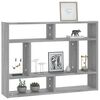 vidaXL &Eacute;tag&egrave;re murale Sonoma gris 75x16x55 cm Bois d'ing&eacute;nierie