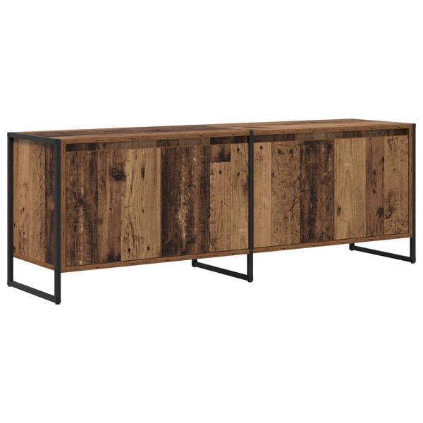vidaXL Meuble TV Bois Ancien 140 x 36 x 49.5 cm Bois d'ing&eacute;nierie