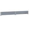 vidaXL Collier de palette gris 100x100 cm bois de pin solide