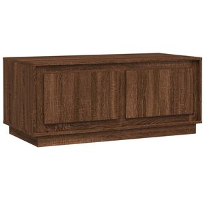 vidaXL Table basse ch&ecirc;ne marron 102x50x44 cm bois d'ing&eacute;nierie