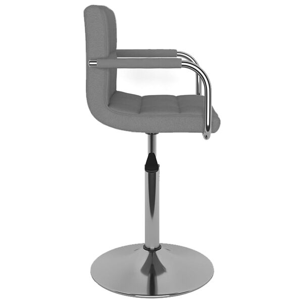 vidaXL Tabouret de bar Gris clair Tissu