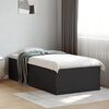 vidaXL Cadre de lit sans matelas noir 100x200 cm