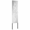 vidaXL Écran de confidentialité de jardin Floral Argenté 32 x 140 cm