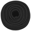 vidaXL Corde de bateau Noir complet 14 mm 25 m Polypropyl&egrave;ne