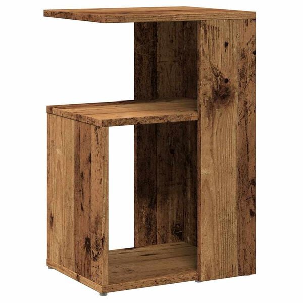 vidaXL Table d'appoint vieux bois 36x30x56 cm bois d'ingénierie