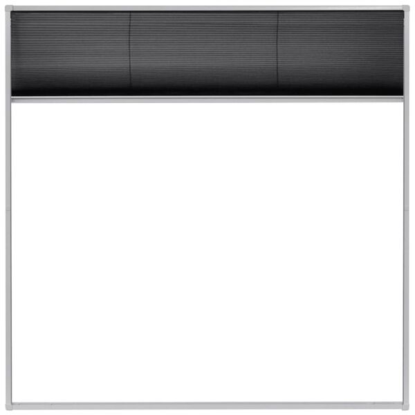vidaXL Moustiquaire pliss&eacute;e pour fen&ecirc;tre Aluminium 120 x 120 cm