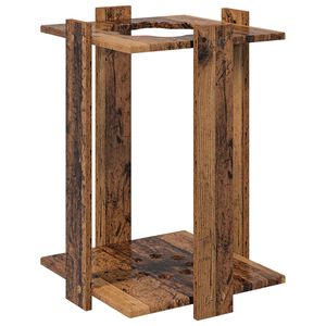 vidaXL Support de canne &agrave; p&ecirc;che Bois d'ing&eacute;nierie 42 x 43 x 60 cm
