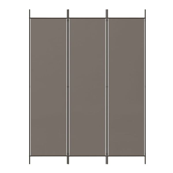 vidaXL Cloison de s&eacute;paration 3 panneaux Anthracite 150x200 cm Tissu