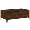 vidaXL Table basse Ch&ecirc;ne marron 90x50x36,5 cm Bois d'ing&eacute;nierie