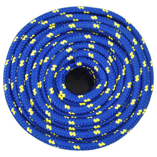 vidaXL Corde de bateau Bleu 12 mm 100 m Polypropylène