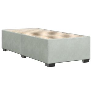 vidaXL Cadre de lit sans matelas gris clair 90x200 cm velours