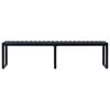 vidaXL Banc de jardin 180 cm Panneau PS Noir