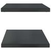 vidaXL &Eacute;tag&egrave;res murales 2 pcs 100x40 cm noir acier inoxydable