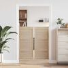 vidaXL Porte de Cabinet avec porte 2 pcs Naturel 140.5 x 2.1 x 49.5 cm