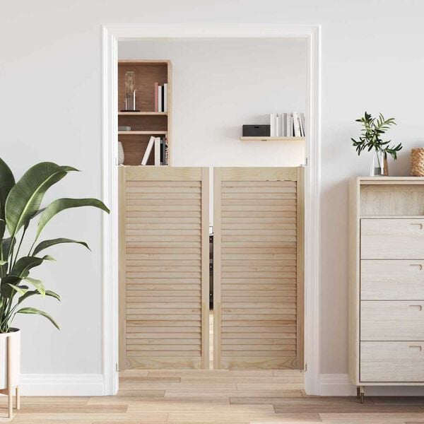 vidaXL Porte de Cabinet avec porte 2 pcs Naturel 140.5 x 2.1 x 49.5 cm