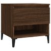vidaXL Tables d'appoint 2 pcs Ch&ecirc;ne marron 50x46x50 cm Bois ing&eacute;nierie