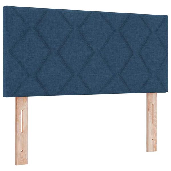 vidaXL T&ecirc;te de lit avec t&ecirc;te de lit Bleu 100 cm Cuir synth&eacute;tique