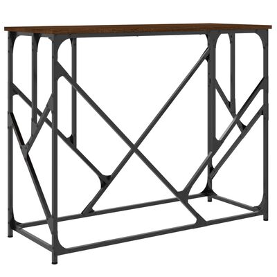 vidaXL Table console chêne marron 100x40x80 cm bois d'ingénierie