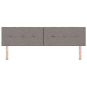 vidaXL T&ecirc;te de lit r&eacute;glable en hauteur Taupe 180 cm tissu