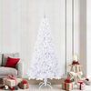 vidaXL Sapin de No&euml;l artificiel avec 300 LED Blanc 210 cm PVC et Acier